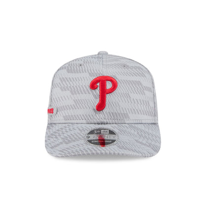 Philadelphia Phillies 2025 Clubhouse Gray 9SEVENTY Stretch-Snap Hat