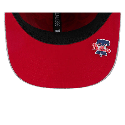 Philadelphia Phillies 2025 Clubhouse Gray 9SEVENTY Stretch-Snap Hat