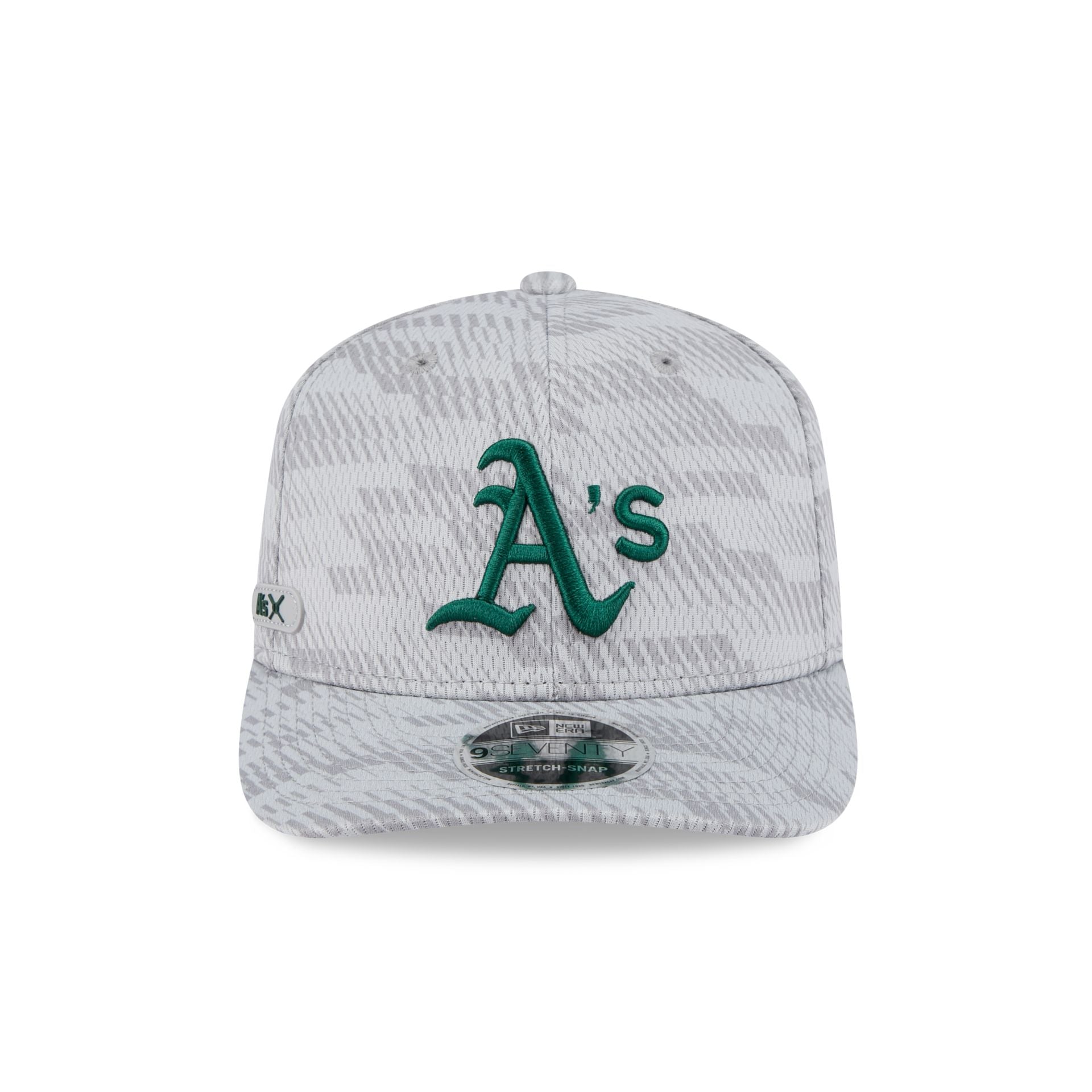 Athletics 2025 Clubhouse Gray 9SEVENTY Stretch-Snap Hat