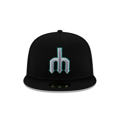 Seattle Mariners 2025 Clubhouse Alt Black 59FIFTY Fitted Hat