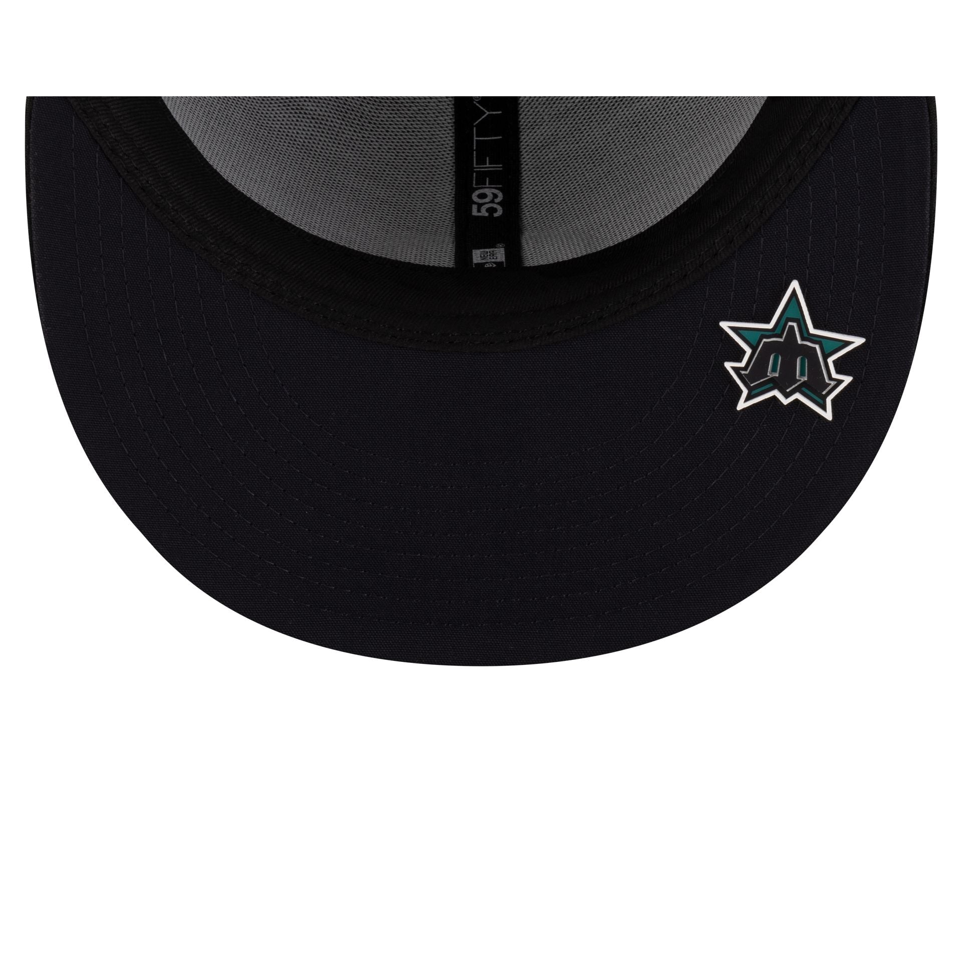 Seattle Mariners 2025 Clubhouse Alt Black 59FIFTY Fitted Hat