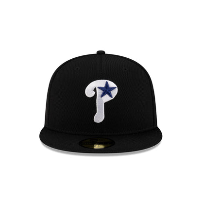 Philadelphia Phillies 2025 Clubhouse Alt Black 59FIFTY Fitted Hat