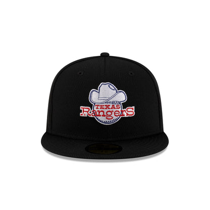 Texas Rangers 2025 Clubhouse Alt Black 59FIFTY Fitted Hat