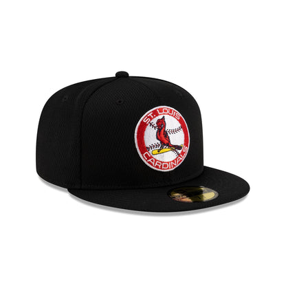 St. Louis Cardinals 2025 Clubhouse Alt Black 59FIFTY Fitted Hat