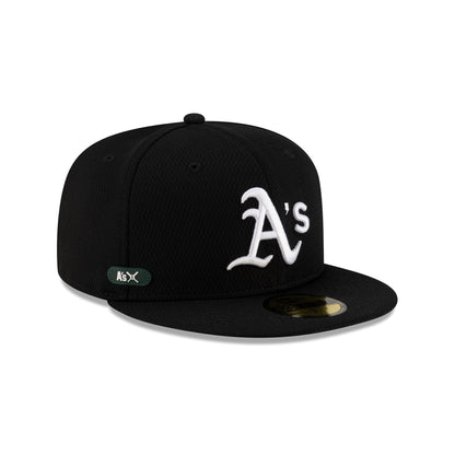Athletics 2025 Clubhouse Black 59FIFTY Fitted Hat