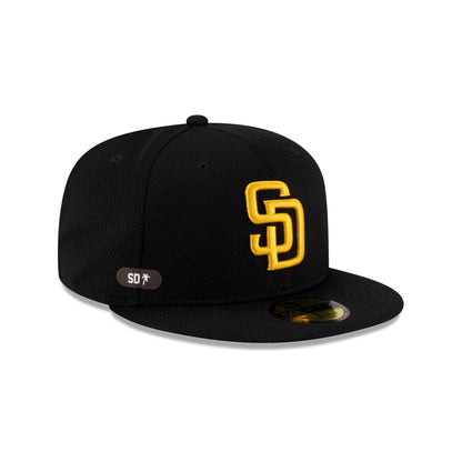 San Diego Padres 2025 Clubhouse Black 59FIFTY Fitted Hat