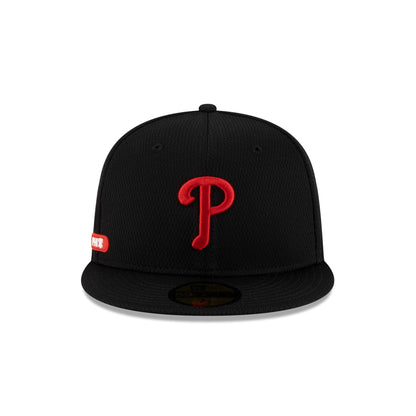 Philadelphia Phillies 2025 Clubhouse Black 59FIFTY Fitted Hat