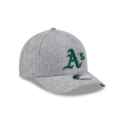 Athletics Cotton Weave Gray 9FORTY M-Crown A-Frame Snapback Hat