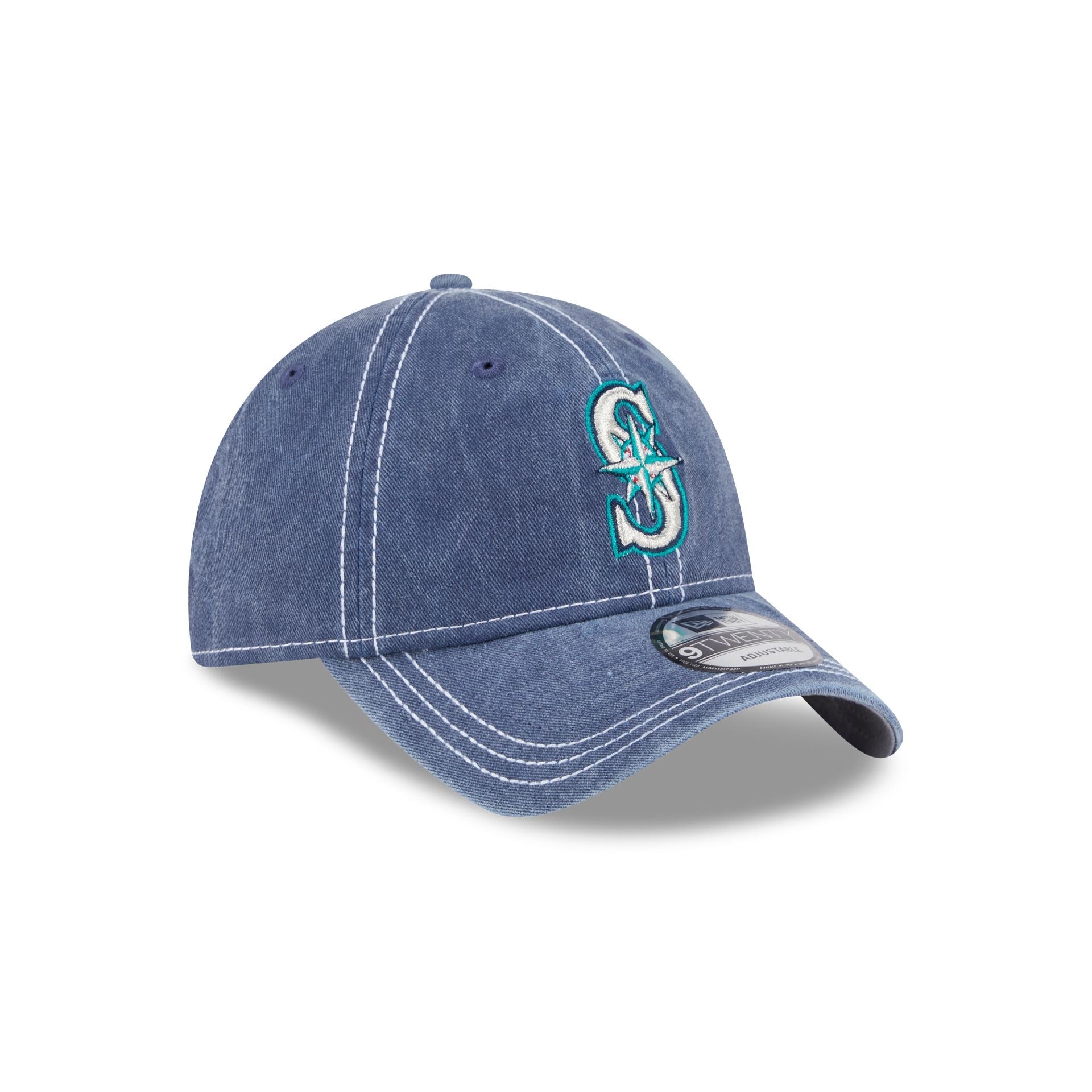 Seattle Mariners Washed Contrast 9TWENTY Adjustable Hat