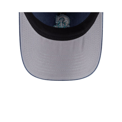 Seattle Mariners Washed Contrast 9TWENTY Adjustable Hat