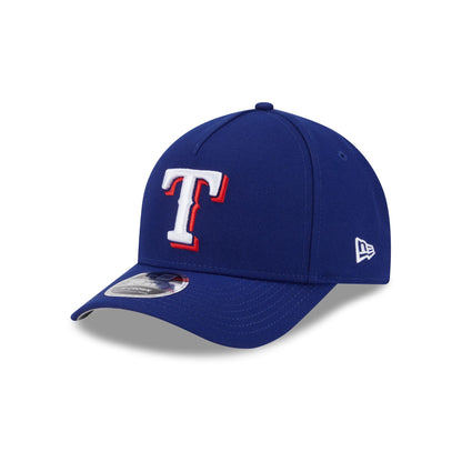Texas Rangers Authentic Collection 9FORTY M-Crown A-Frame Snapback Hat