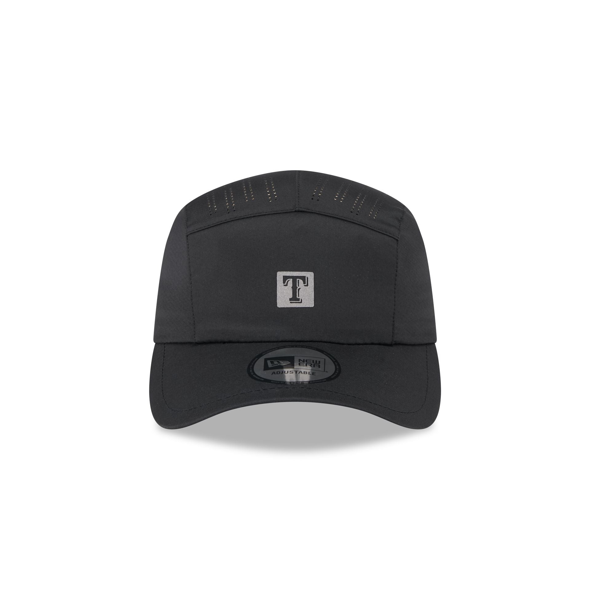 Texas Rangers Black Reflect Runner Adjustable Hat