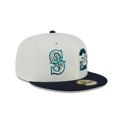 Seattle Mariners Ken Griffey Jr. Chrome White 59FIFTY Fitted Hat