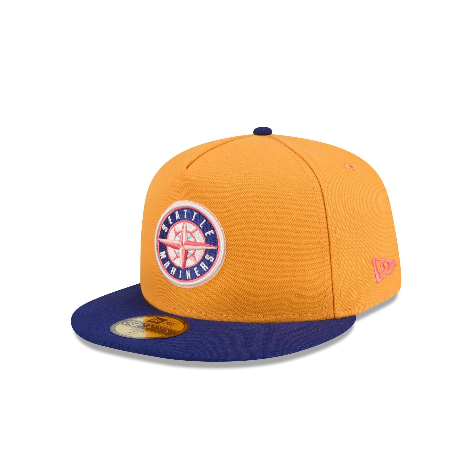 Seattle Mariners Gold 59FIFTY A-Frame Fitted Hat