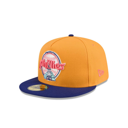 Philadelphia Phillies Gold 59FIFTY A-Frame Fitted Hat