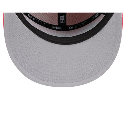 Philadelphia Phillies Coral Split Panel 9FIFTY Snapback Hat
