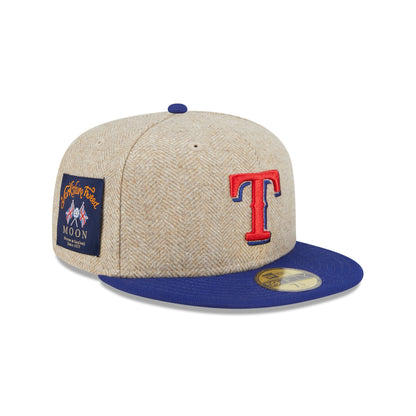 Texas Rangers Herringbone Moon 59FIFTY Fitted Hat