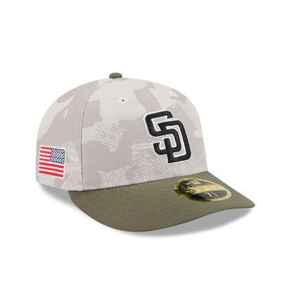 San Diego Padres Armed Forces Day 2025 Low Profile 59FIFTY Fitted Hat