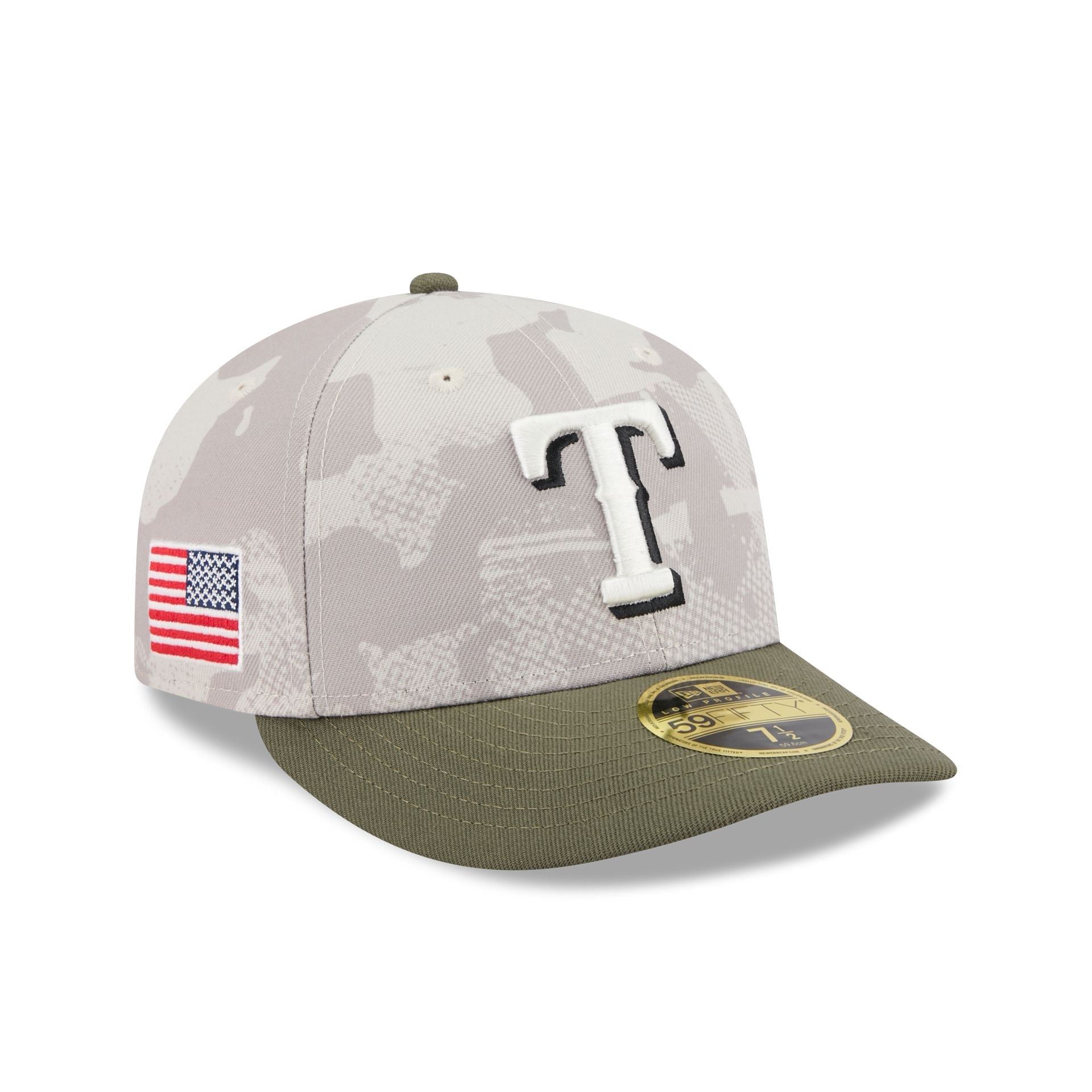 Texas Rangers Armed Forces Day 2025 Low Profile 59FIFTY Fitted Hat