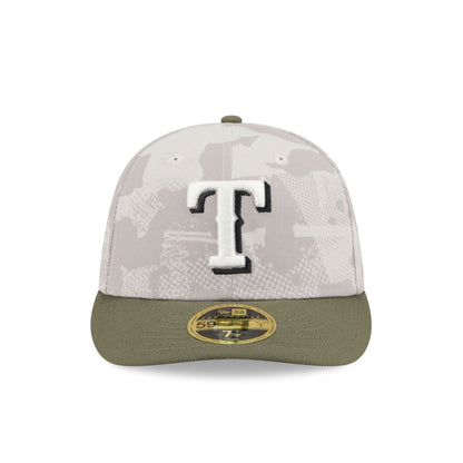 Texas Rangers Armed Forces Day 2025 Low Profile 59FIFTY Fitted Hat
