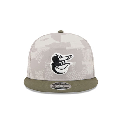 Baltimore Orioles Armed Forces Day 2025 Split Panel 9FIFTY Snapback Hat
