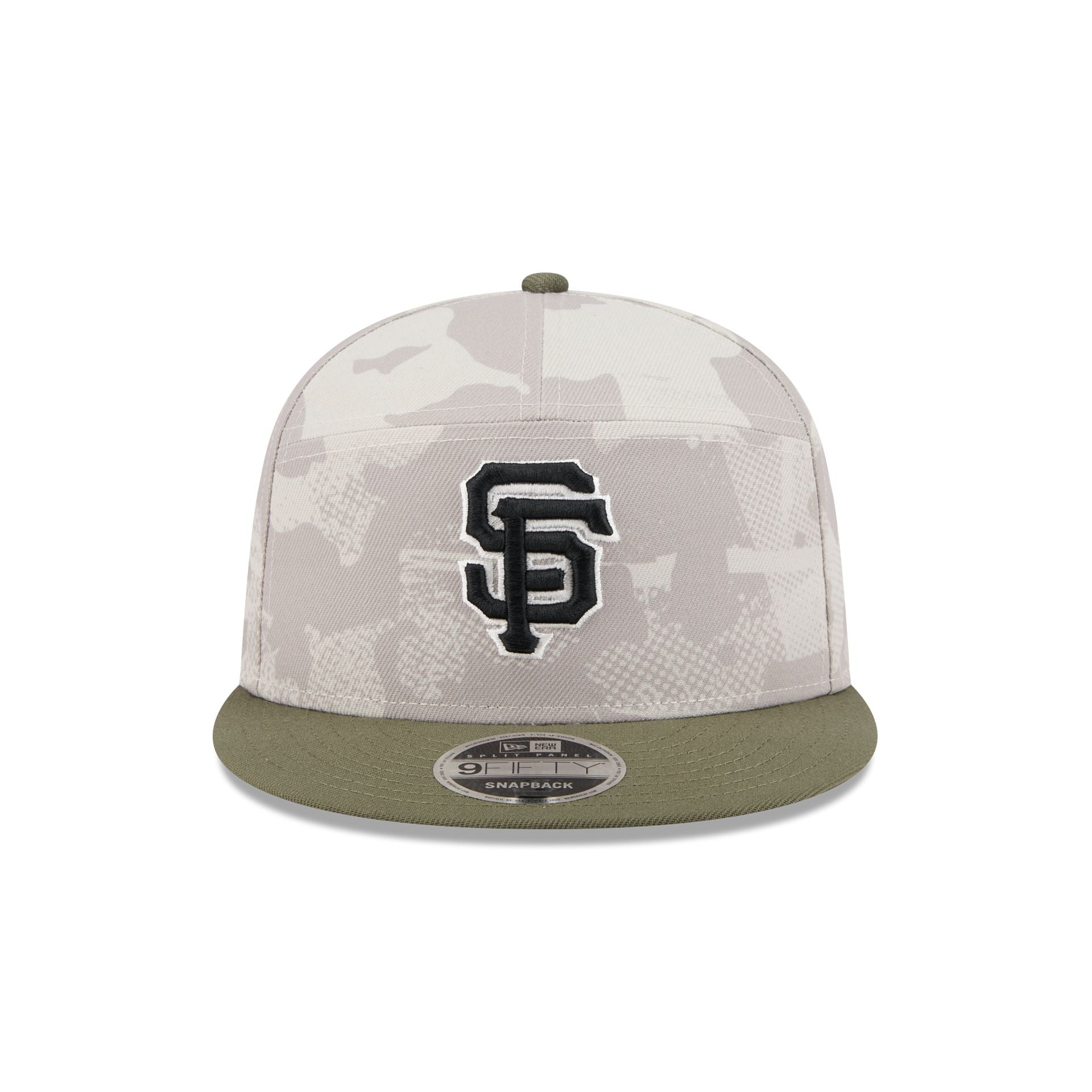 San Francisco Giants Armed Forces Day 2025 Split Panel 9FIFTY Snapback Hat