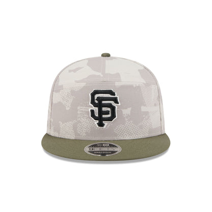 San Francisco Giants Armed Forces Day 2025 Split Panel 9FIFTY Snapback Hat