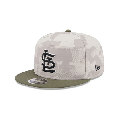 St. Louis Cardinals Armed Forces Day 2025 Split Panel 9FIFTY Snapback Hat