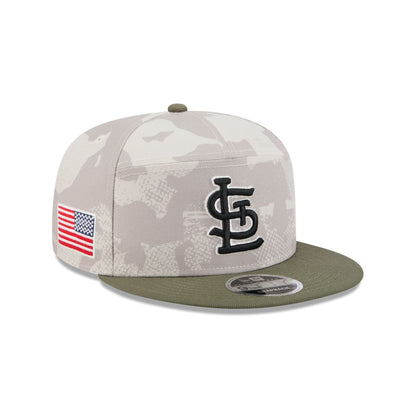 St. Louis Cardinals Armed Forces Day 2025 Split Panel 9FIFTY Snapback Hat