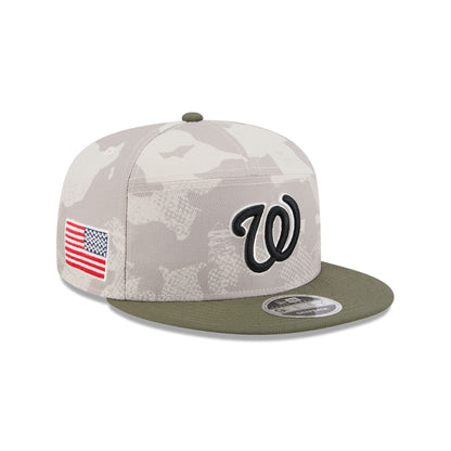 Washington Nationals Armed Forces Day 2025 Split Panel 9FIFTY Snapback Hat