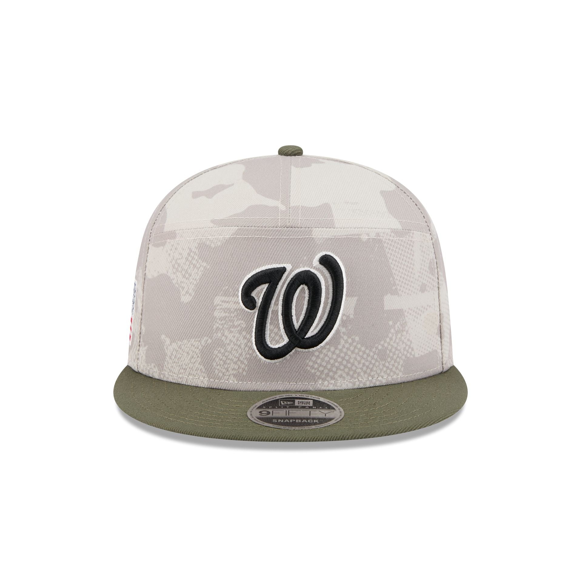 Washington Nationals Armed Forces Day 2025 Split Panel 9FIFTY Snapback Hat