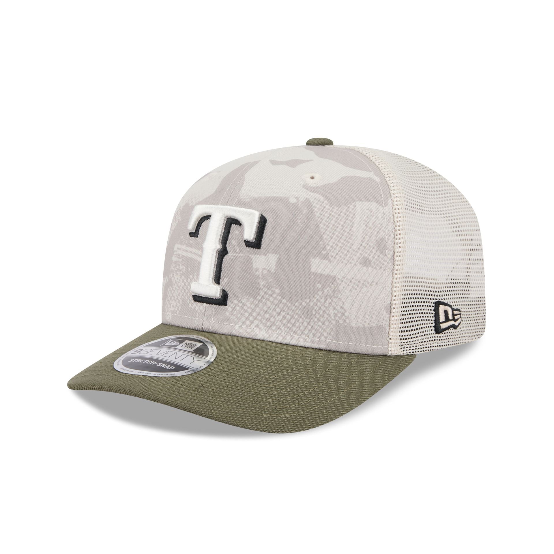 Texas Rangers Armed Forces Day 2025 9SEVENTY Trucker Hat