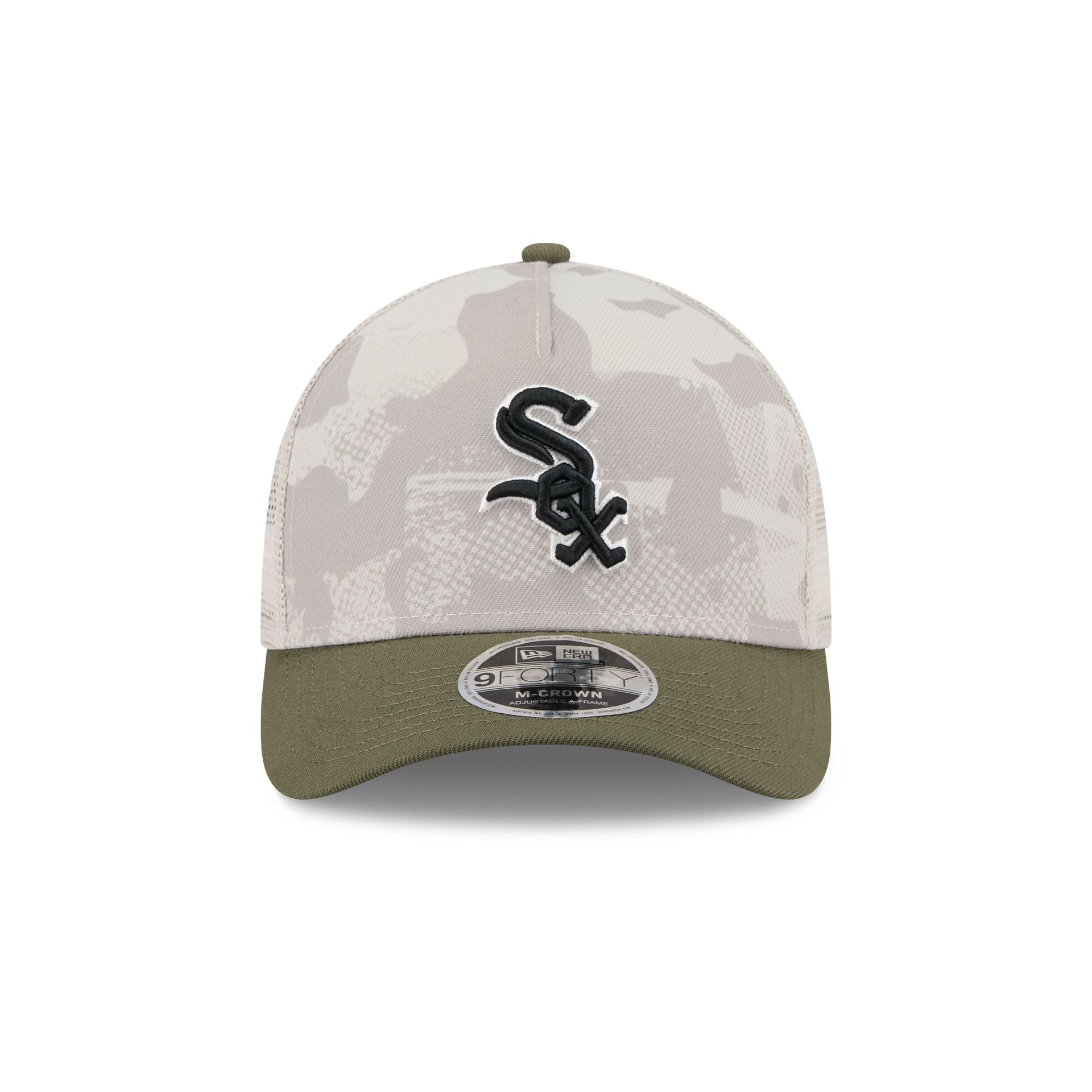Chicago White Sox Armed Forces Day 2025 9FORTY M-Crown A-Frame Trucker Hat