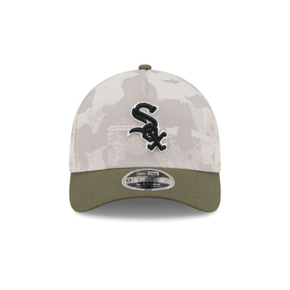 Chicago White Sox Armed Forces Day 2025 9FORTY M-Crown A-Frame Trucker Hat
