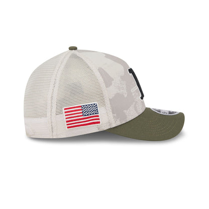 Boston Red Sox Armed Forces Day 2025 9FORTY M-Crown A-Frame Trucker Hat