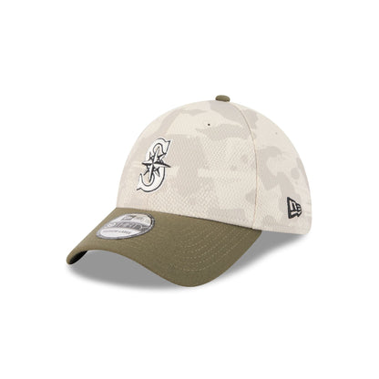 Seattle Mariners Armed Forces Day 2025 39THIRTY Stretch Fit Hat