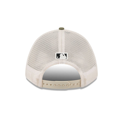 Texas Rangers Armed Forces Day 2025 9FORTY M-Crown A-Frame Trucker Hat