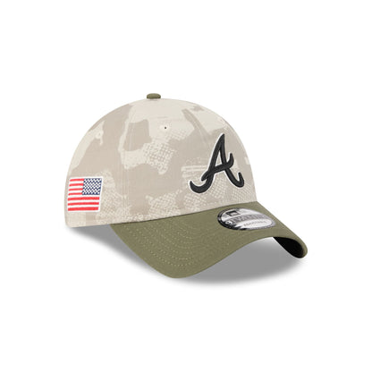 Atlanta Braves Armed Forces Day 2025 9TWENTY Adjustable Hat