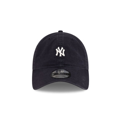 New York Yankees Mini Logo Washed Navy 9TWENTY Adjustable Hat