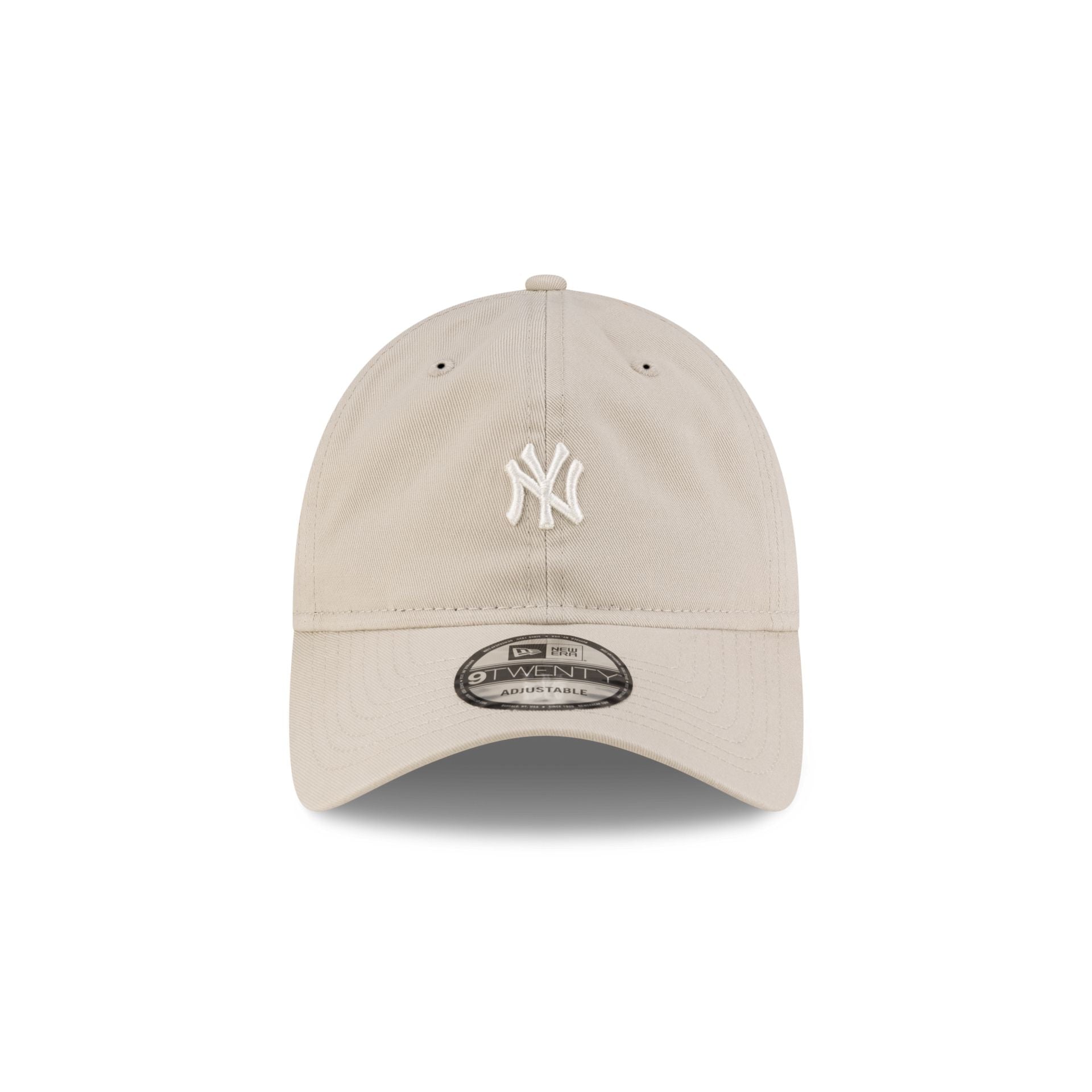 New York Yankees Mini Logo Washed Cream 9TWENTY Adjustable Hat