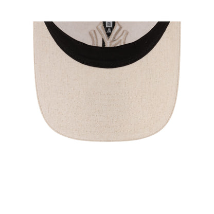 New York Yankees Linen Cream 9TWENTY Trucker Hat