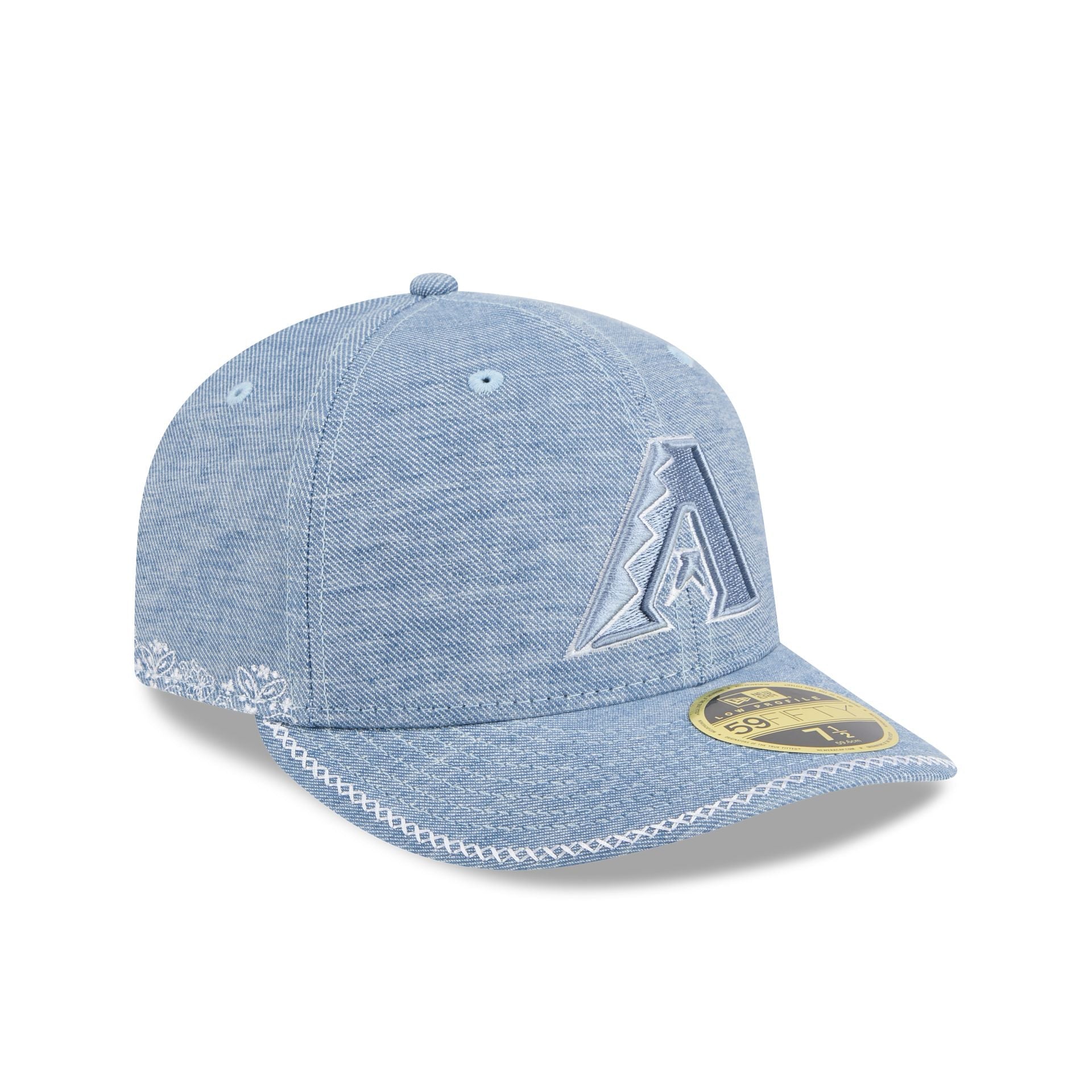 Arizona Diamondbacks Hand Stitched Chambray Low Profile 59FIFTY Fitted Hat