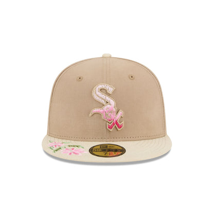 Chicago White Sox Hand Stitched Floral 59FIFTY Fitted Hat