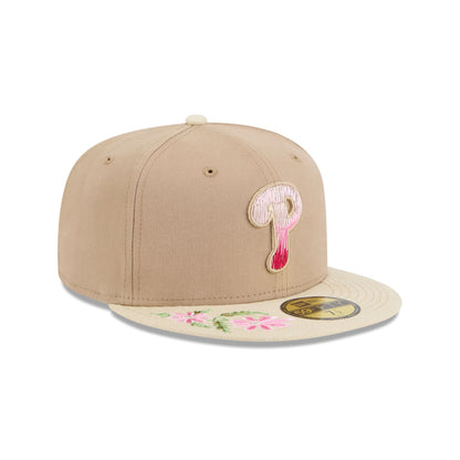 Philadelphia Phillies Hand Stitched Floral 59FIFTY Fitted Hat