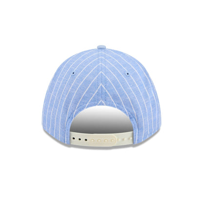 Texas Rangers Pinstripe Linen 9FORTY M-Crown A-Frame Snapback Hat