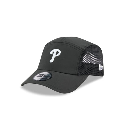 Philadelphia Phillies Black Poly Runner Adjustable Hat