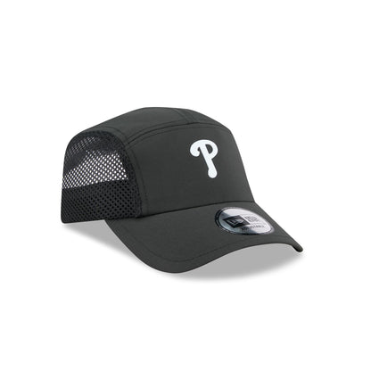 Philadelphia Phillies Black Poly Runner Adjustable Hat