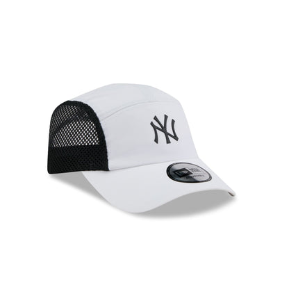 New York Yankees White Poly Runner Adjustable Hat