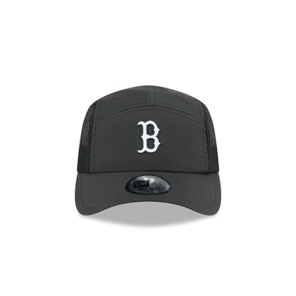 Boston Red Sox Black Poly Runner Adjustable Hat