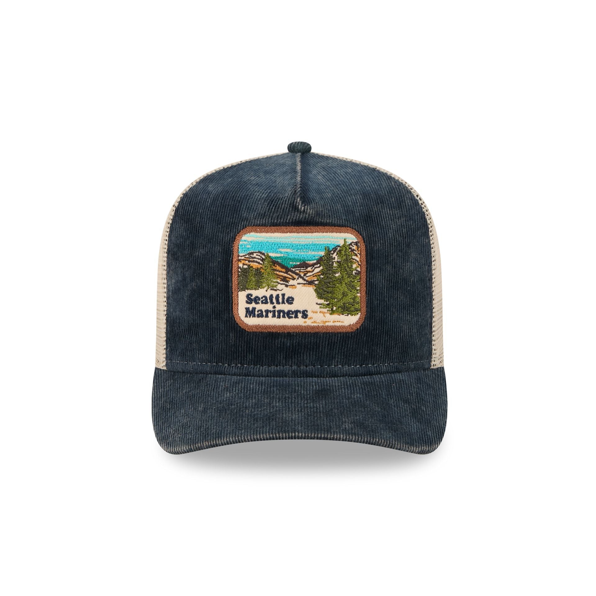 Seattle Mariners Vintage Landscape 9FIFTY A-Frame Trucker Hat